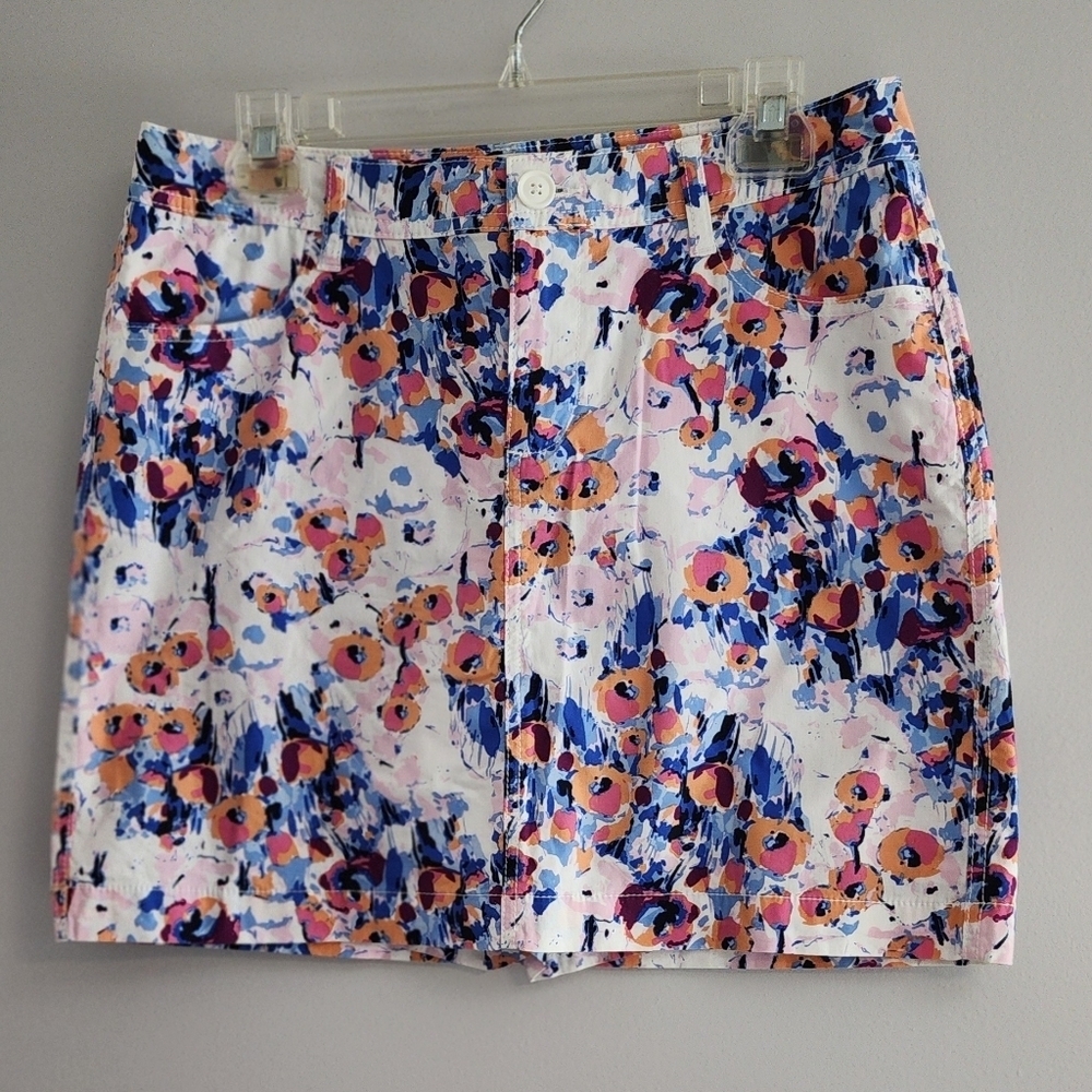 💥4 For $20💥St.John's Bay Floral Skort Size 6 - Picture 2 of 7